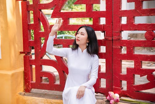 Fotobanka s bezplatnými fotkami na tému ao dai, Ážijčanka, brána