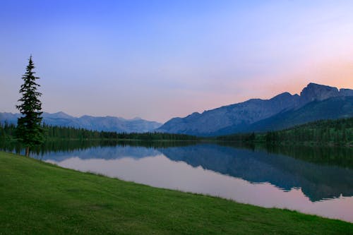 Reflection of Mountain on the Lake