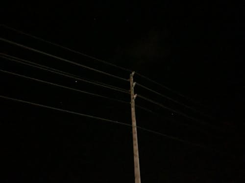 Free stock photo of at night, dark, electric post