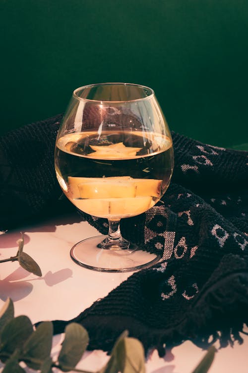 Free A Glass of Wine Stock Photo