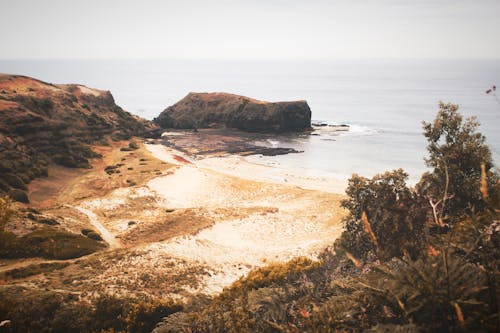 Free Areal Photograph of Beach Stock Photo