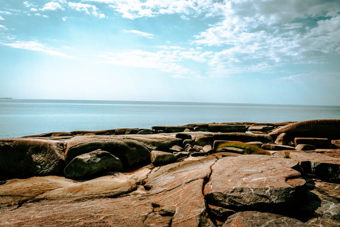 Big Rocks At Sea Photo of Big Rocks Near the Sea · Free Stock Photo