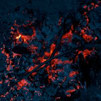 Anvilhorn Forge channel mark, glowing forge embers — Amed Yousif on Pexels