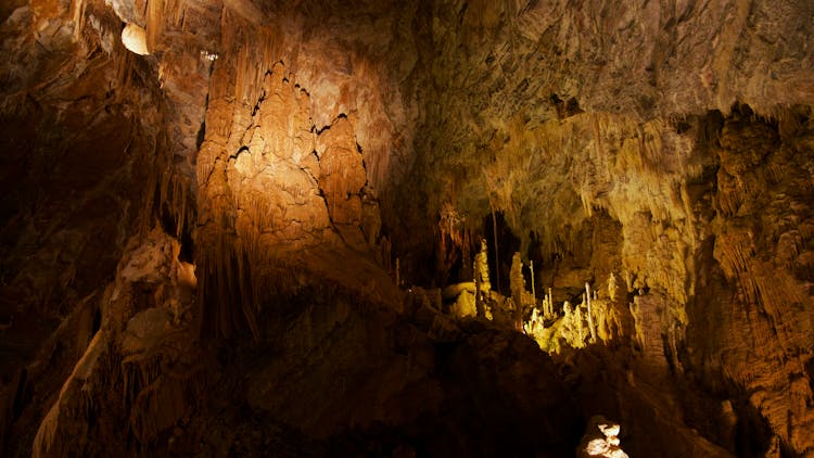 Stalactite On A Cave