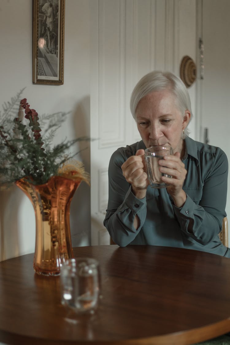 Woman Drinking Water 