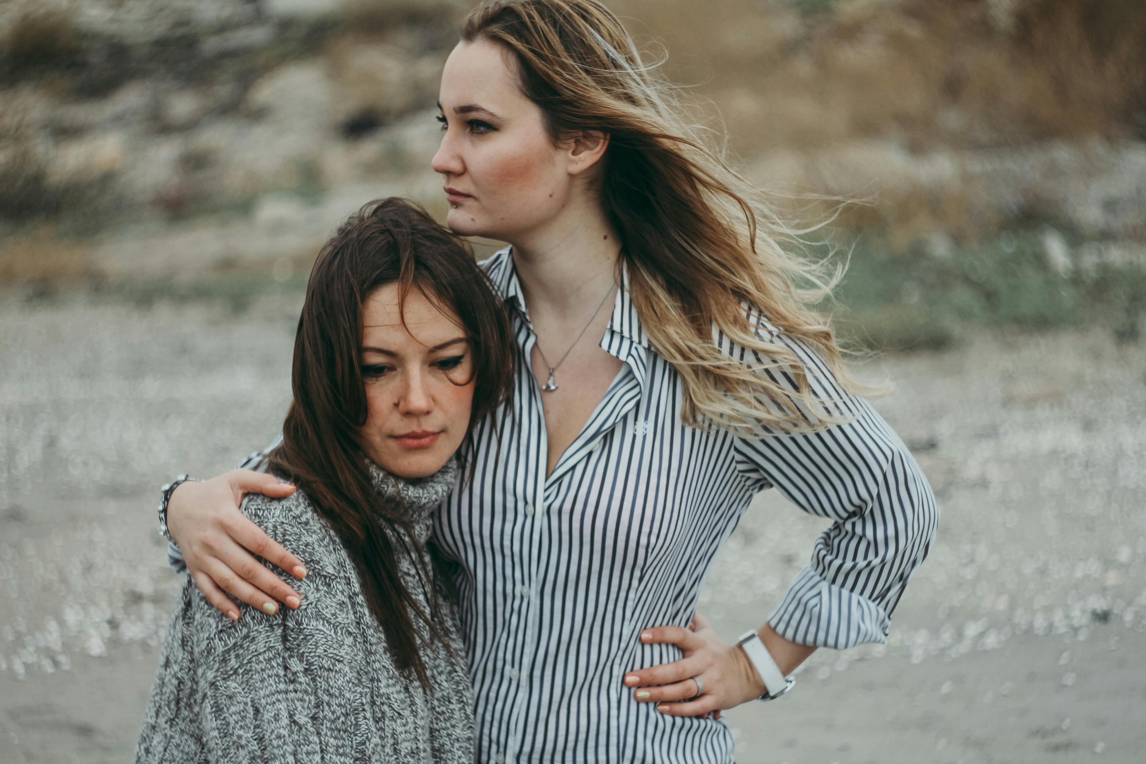 Woman in Black and White Striped Dress Shirt · Free Stock Photo