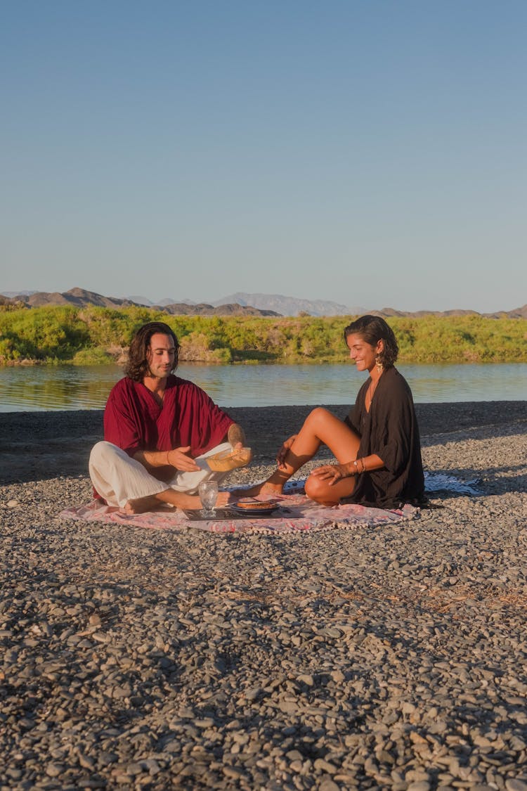 Man And Woman On A Picnic