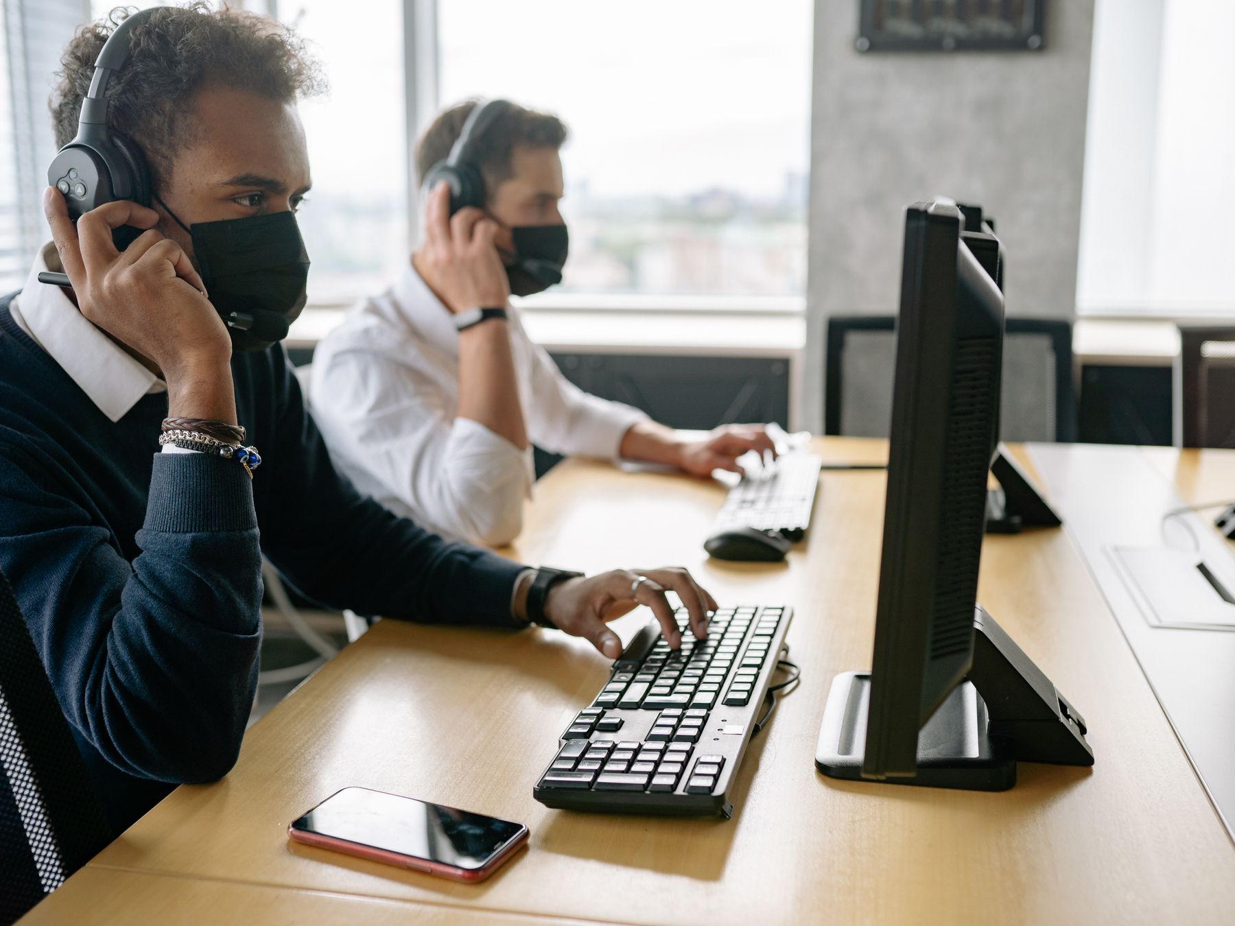 Quadring — office relocation team moving desks and equipment