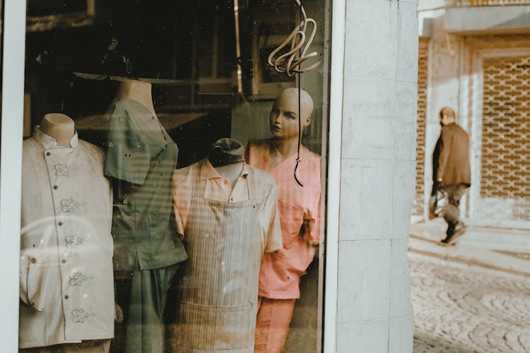 An Abandoned Shop With Mannequins