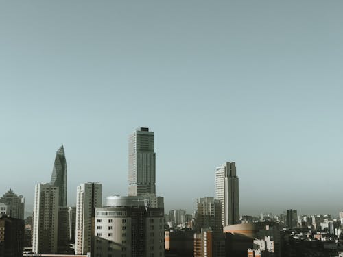 Free High-Rise Buildings in the City Stock Photo
