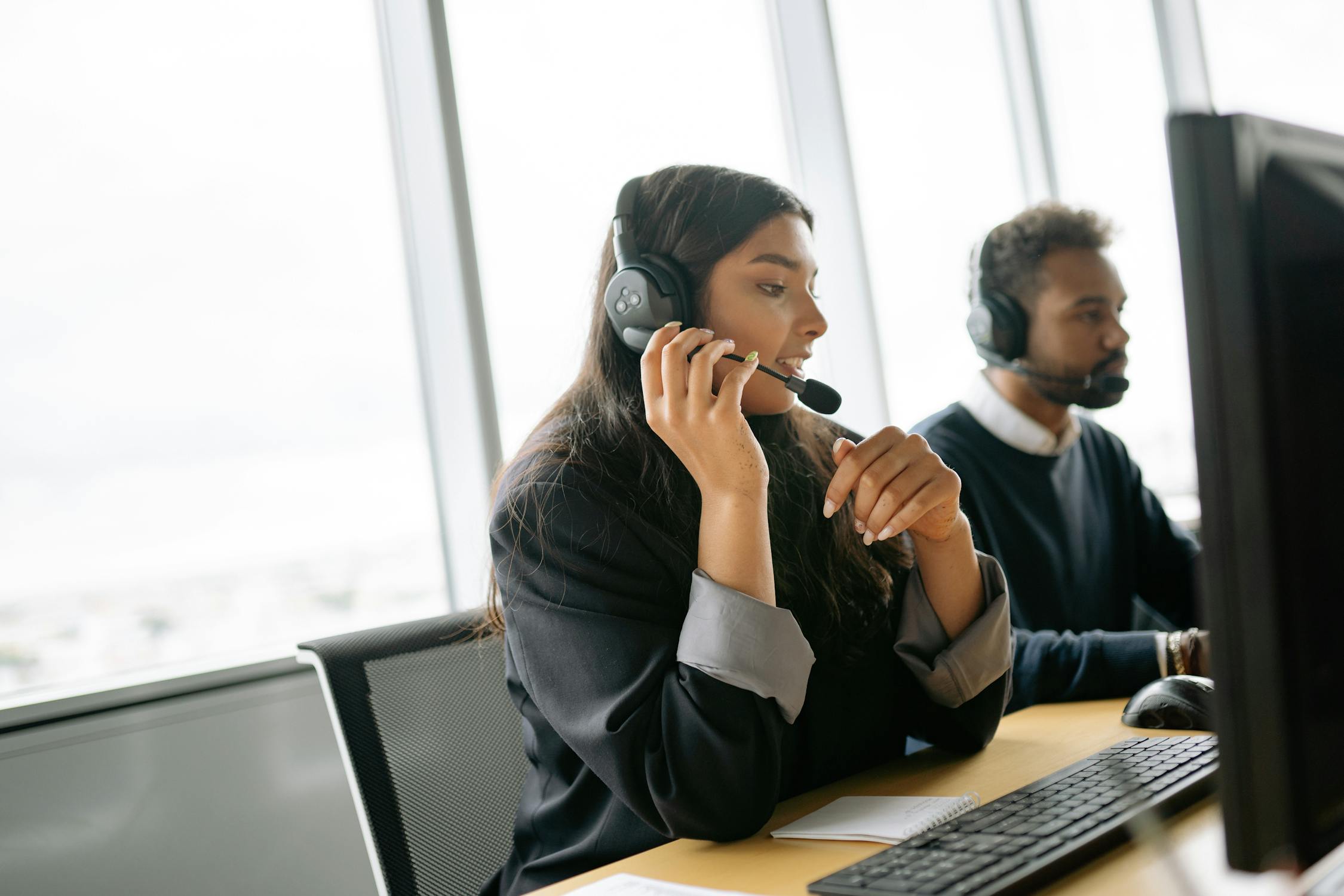 Call Center Agent Working · Free Stock Photo
