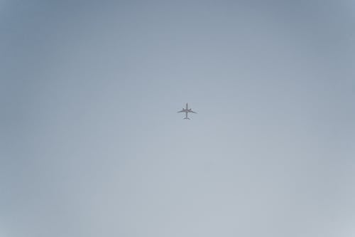 Free Airplane Flying in the Sky Stock Photo