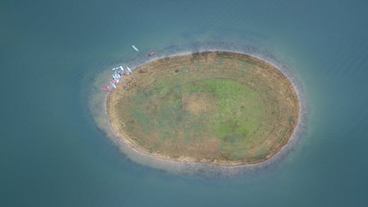 Aerial Of An Islet