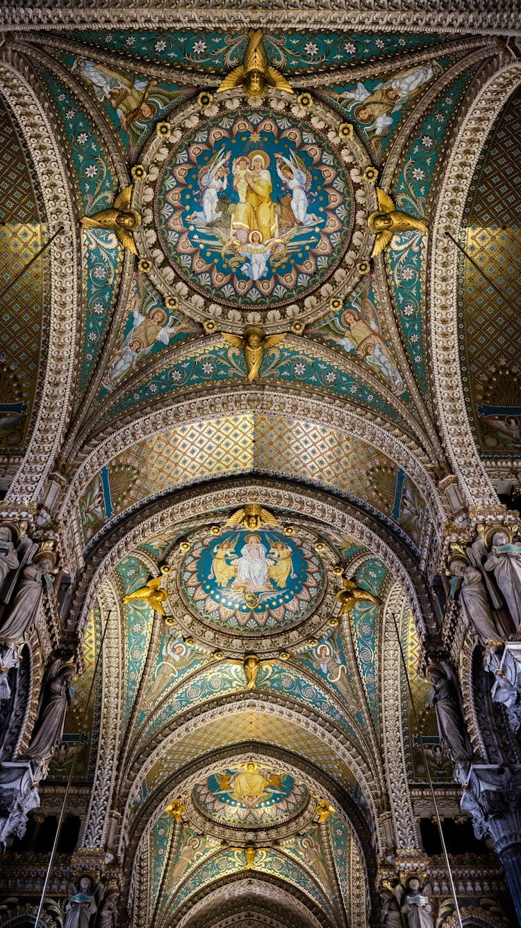 Low-Angle Shot Of A Dome Ceiling