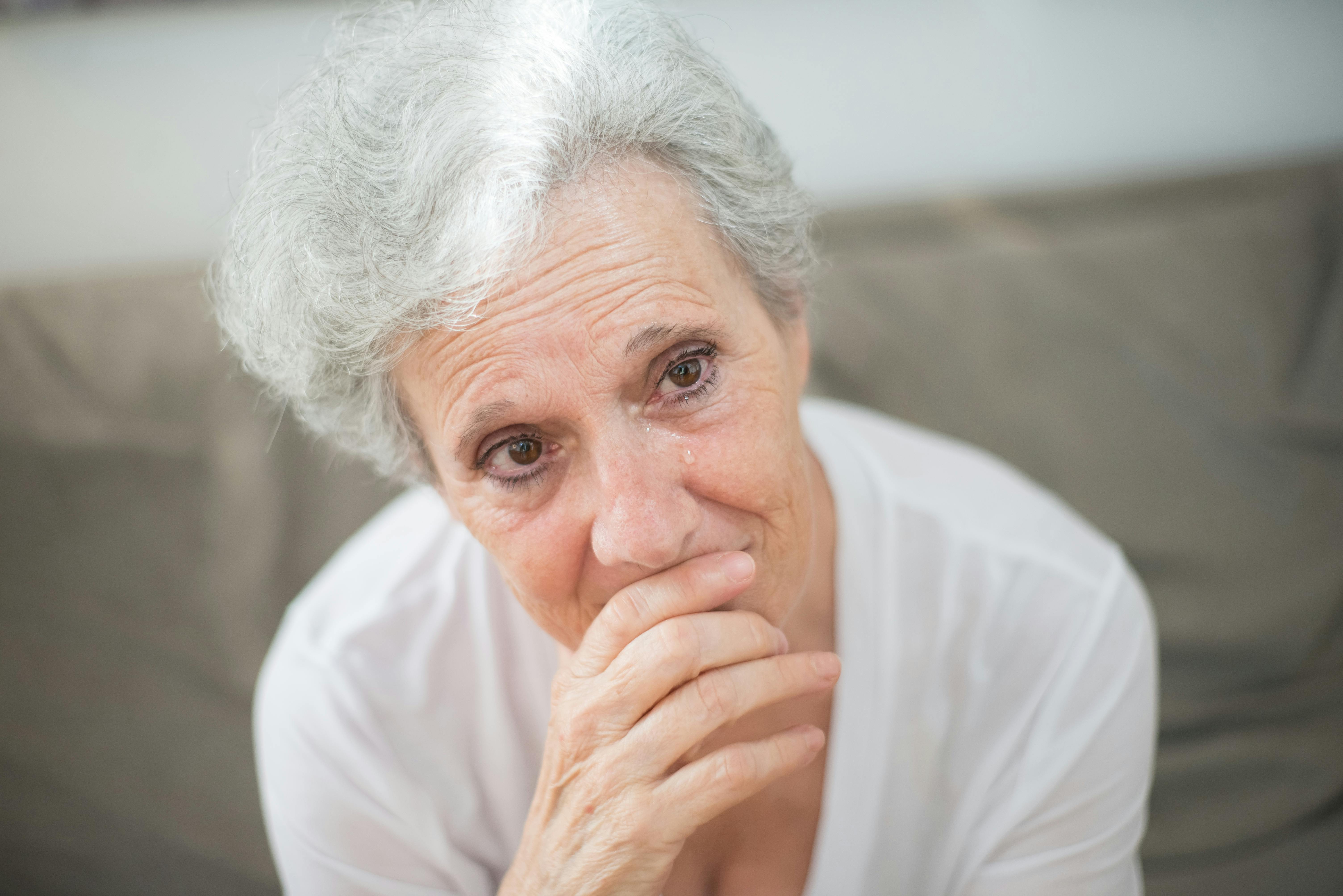 An Elderly Woman Crying · Free Stock Photo