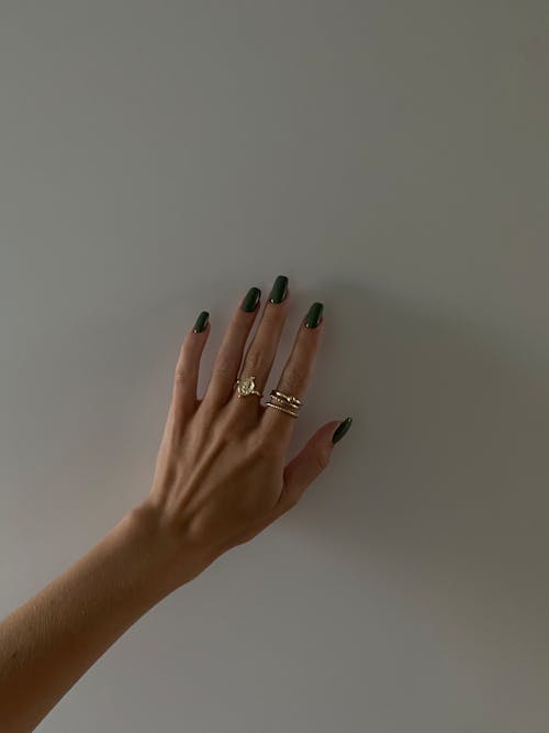 Person Hand With Nail Polish