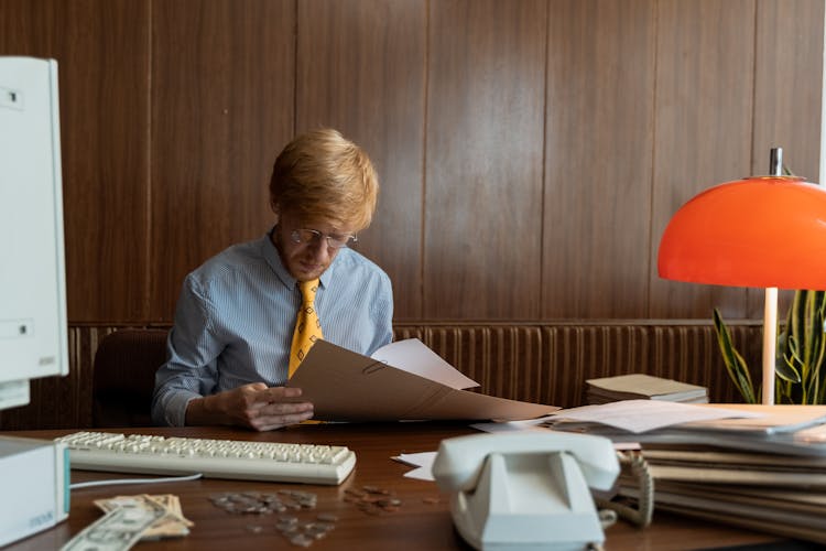 Man Working In The Office