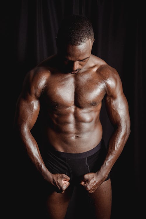 Kostenloses Stock Foto zu abs, afroamerikanischer mann, bodybuilder