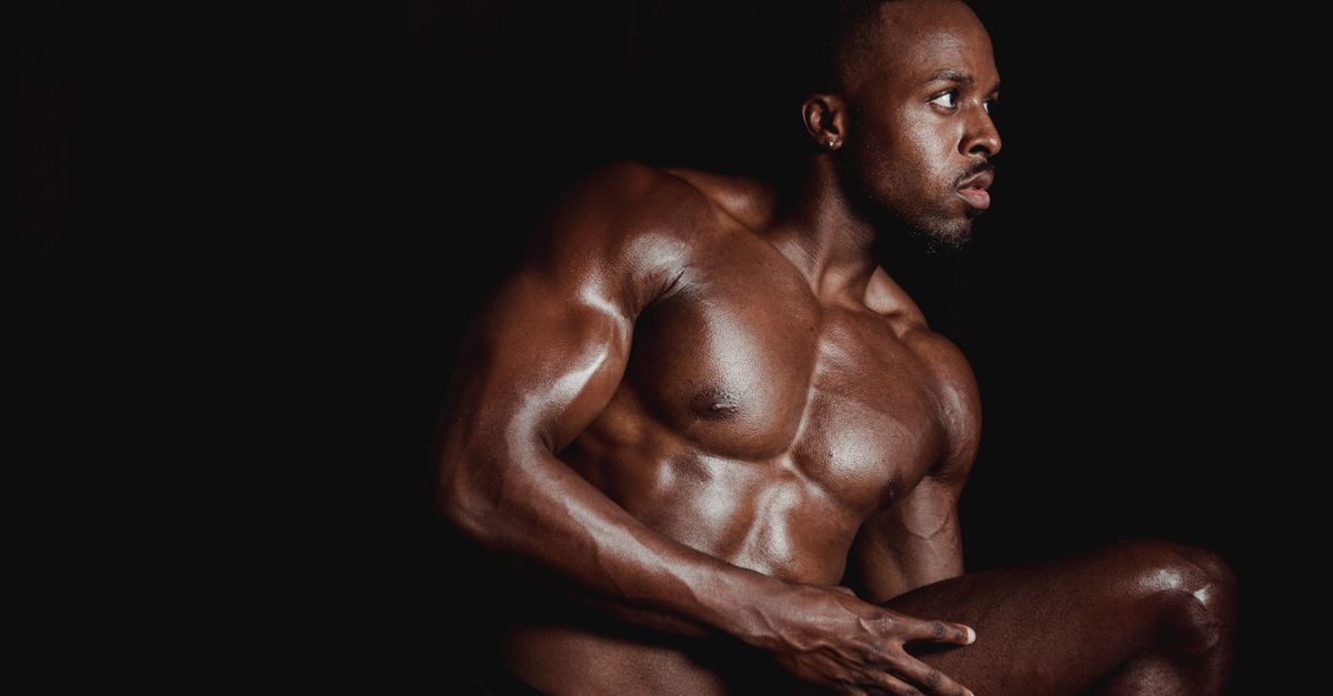 Black woman over 40 showing body recomposition results with muscle definition
