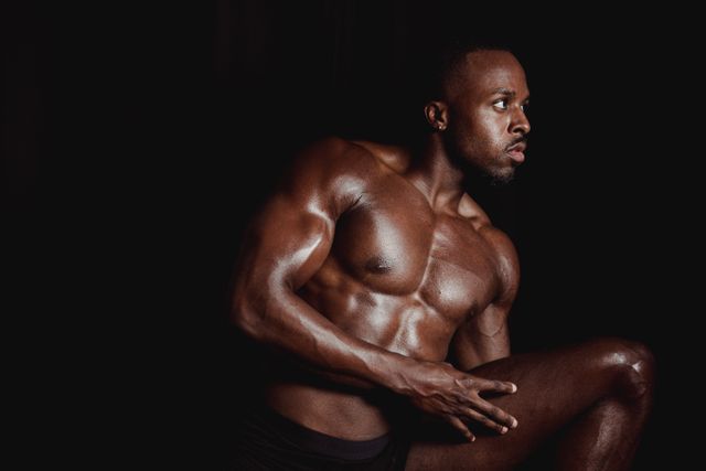 Créatine : athlète à la musculature marquée