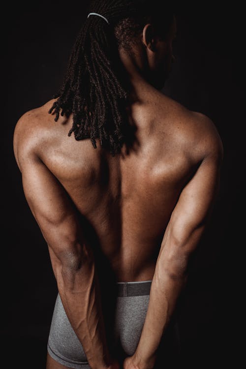 Free Topless Man in Gray Bottoms Stock Photo