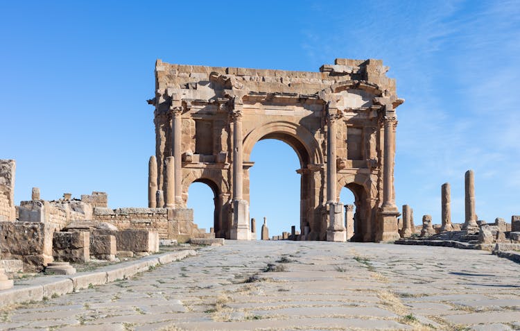 Arch Of Trajan, Timgad, Ancient Thamugadi, Near Batna, Algeria