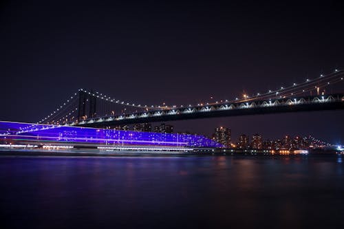 Free stock photo of bridge, city, dark