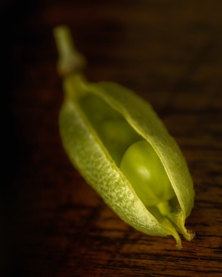 Close-up Of A Pea Pod