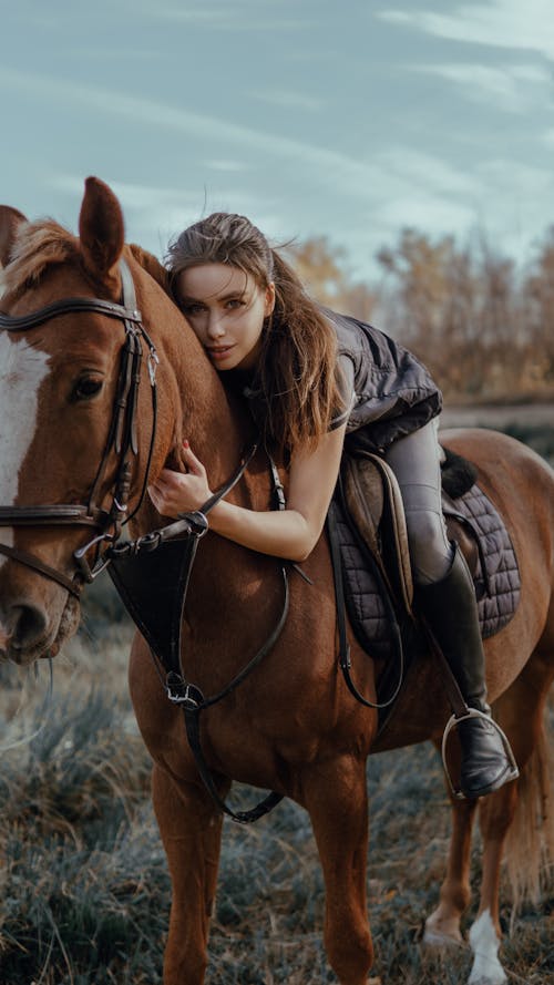 Δωρεάν στοκ φωτογραφιών με αγκαλιάζω, άλογο, άνθρωπος