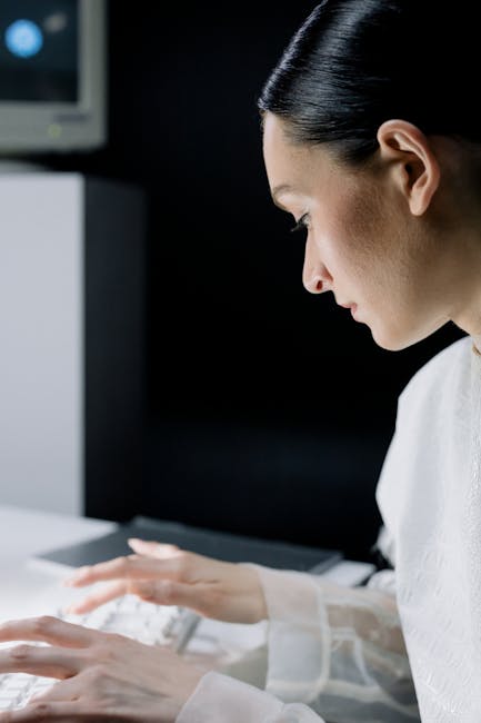 A digital illustration showing a data scientist overcoming technical challenges with innovative tools.. cottonbro studio's photographic touch