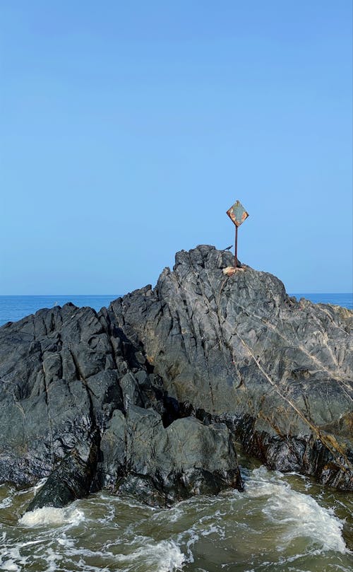 Photograph of Big Rocks on a Beach