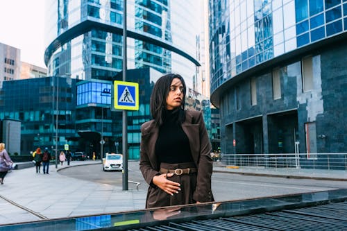 Woman Wearing a Blazer