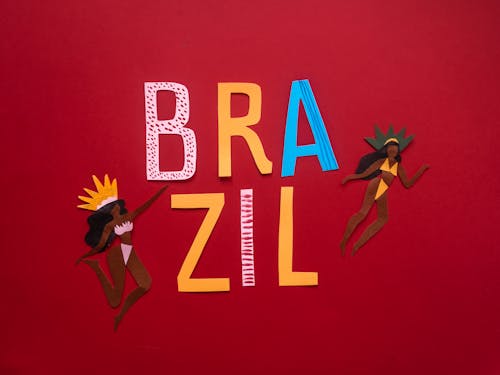 Foto stok gratis angka, brasil, guntingan kertas
