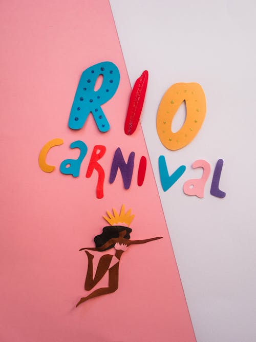 Free stock photo of alphabet, art, brazil carnival