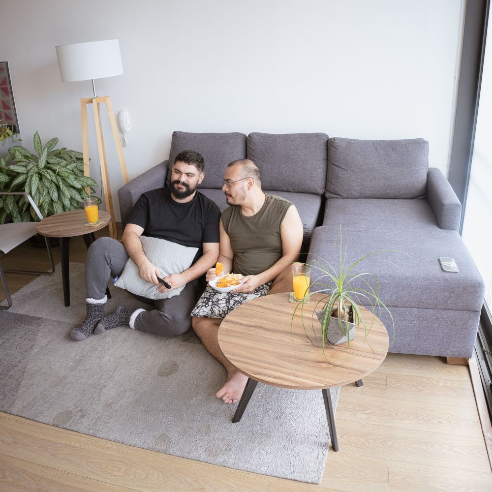 Merstham — movers delivering furniture from a van