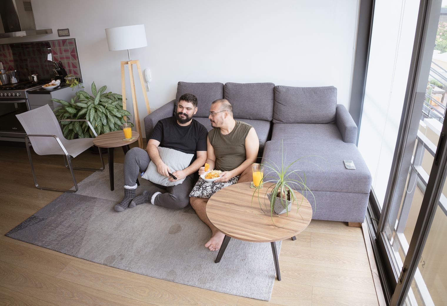 Morecambe — movers delivering furniture from a van