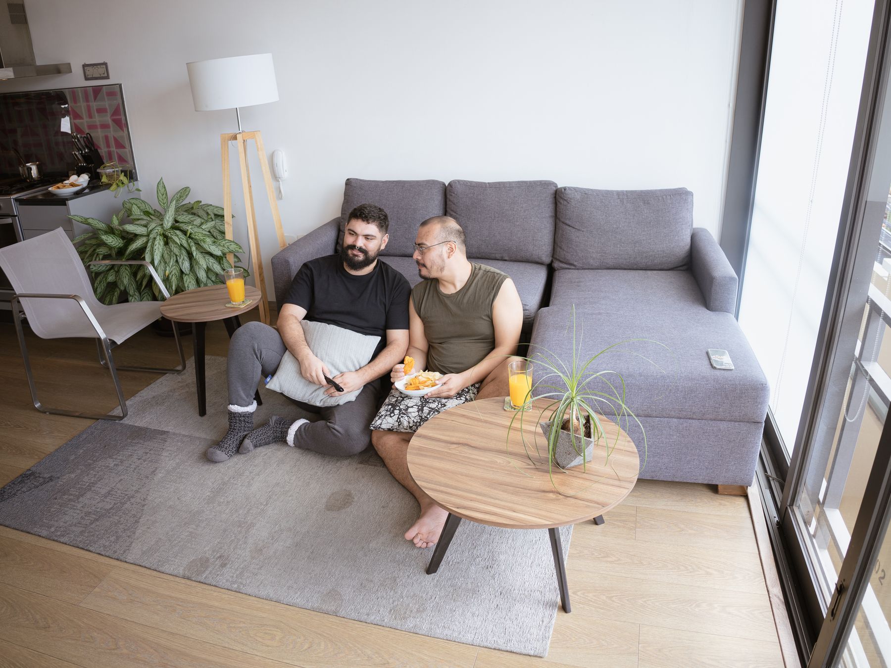 Langford Budville — movers delivering furniture from a van