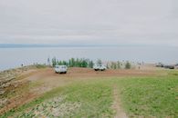 People Visiting Lake Baikal in Siberia, Russia