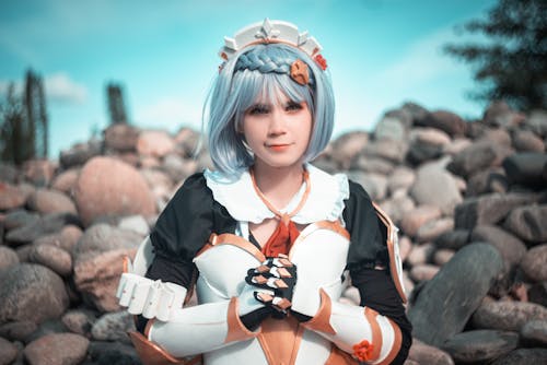 Photo of a Woman Cosplaying a Character