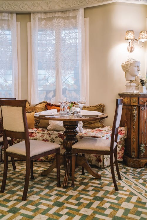 Wooden Table With Chairs