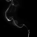 Grayscale Photo of a Match Stick with Smoke