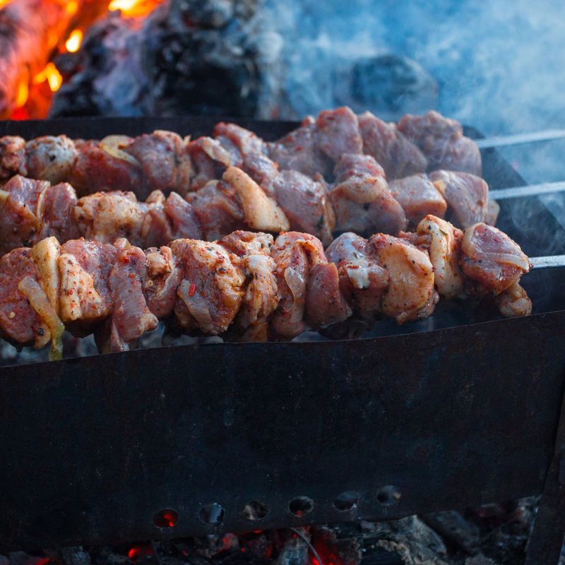 No-Fuss Pork and Pepper Kebabs