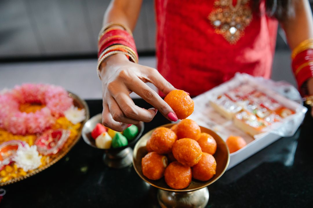 Homemade Mithai Without a Commercial Kitchen: 8 Traditional Indian Sweets You Can Make at Home 3 Minimal mithai-making equipment laid out on a kitchen counter - heavy pan, thermometer, greased tray, parchment paper