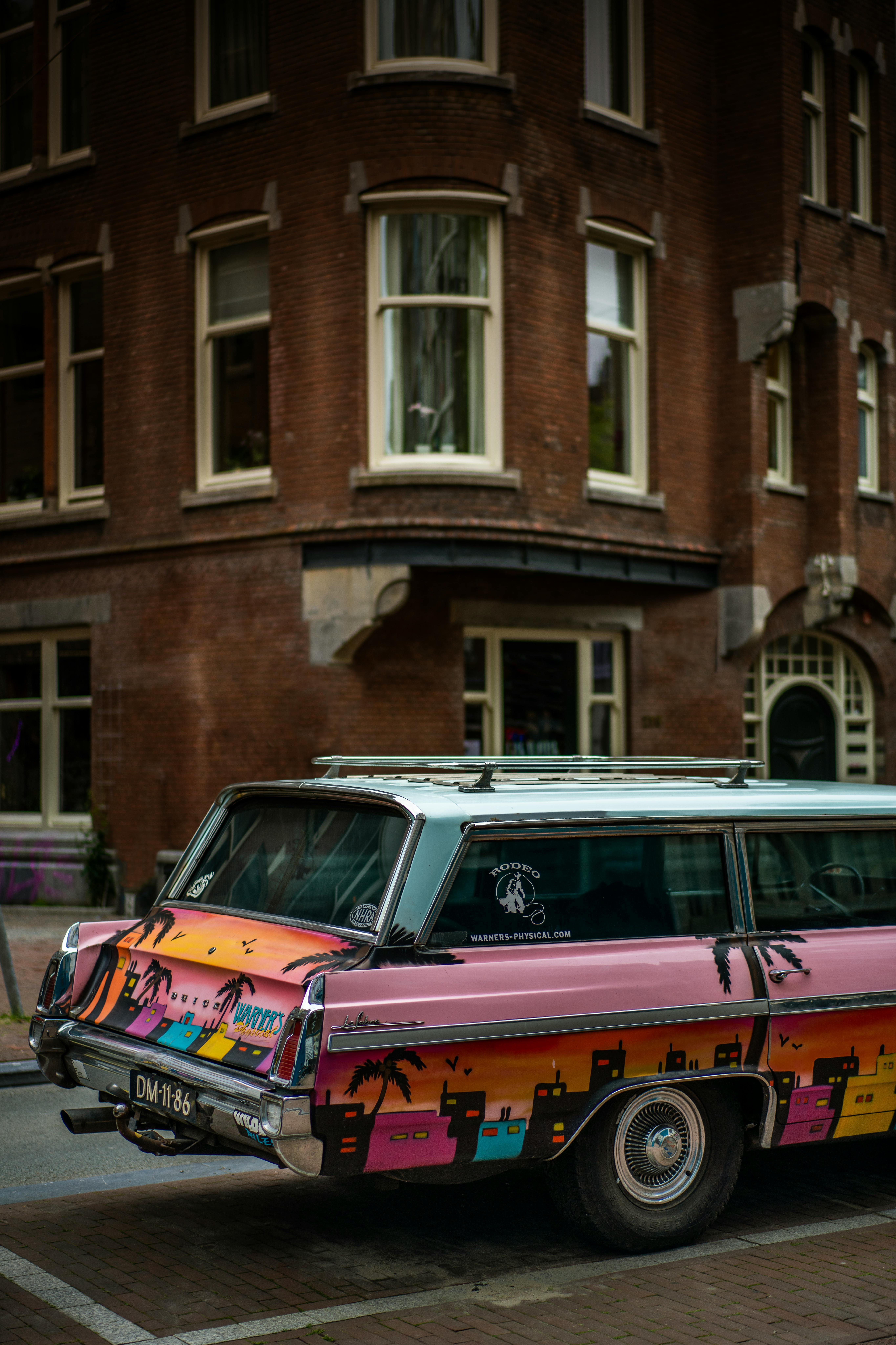 Multi Colored Painted Car · Free Stock Photo
