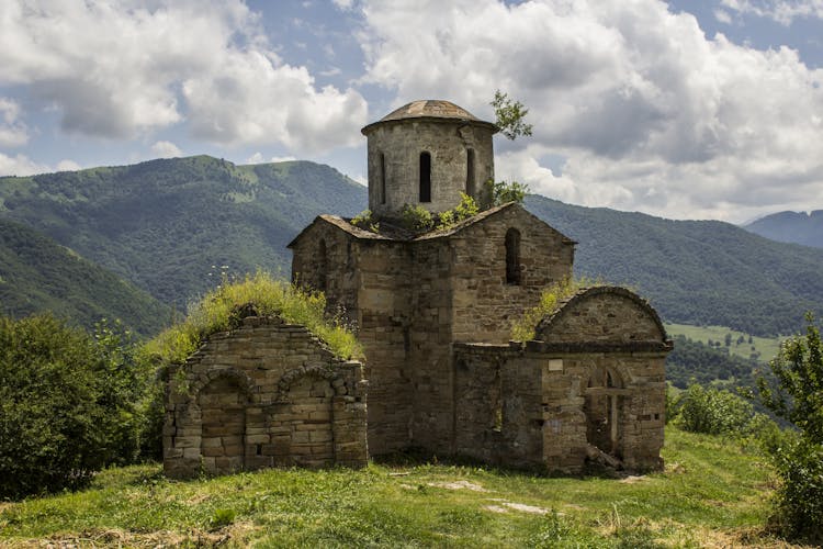 Exterior Of A 10th Century Sandstone Church