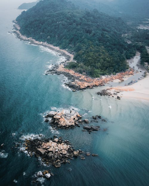 Aerial View of an Island