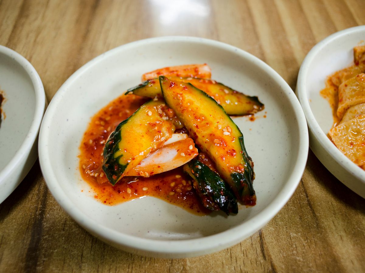 Spicy Korean cucumber kimchi