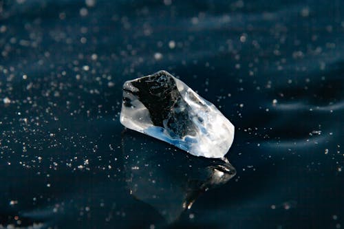 Close up of Ice in Water