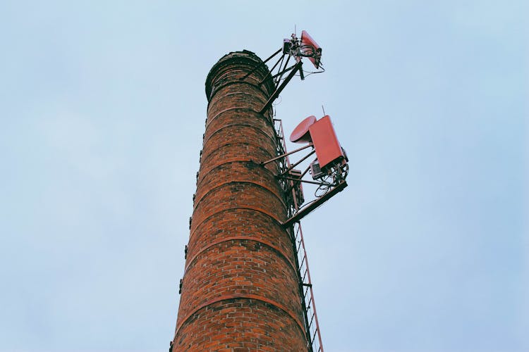 Industrial Chimney Located In Factory