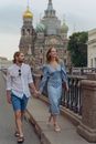 Couple Holding Hands White Walking